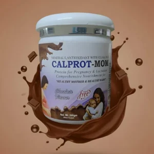 Chocolate flavored nutritional supplement for mothers.