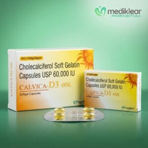 Calvica-D3 60K Softgel Capsules | Mediklear