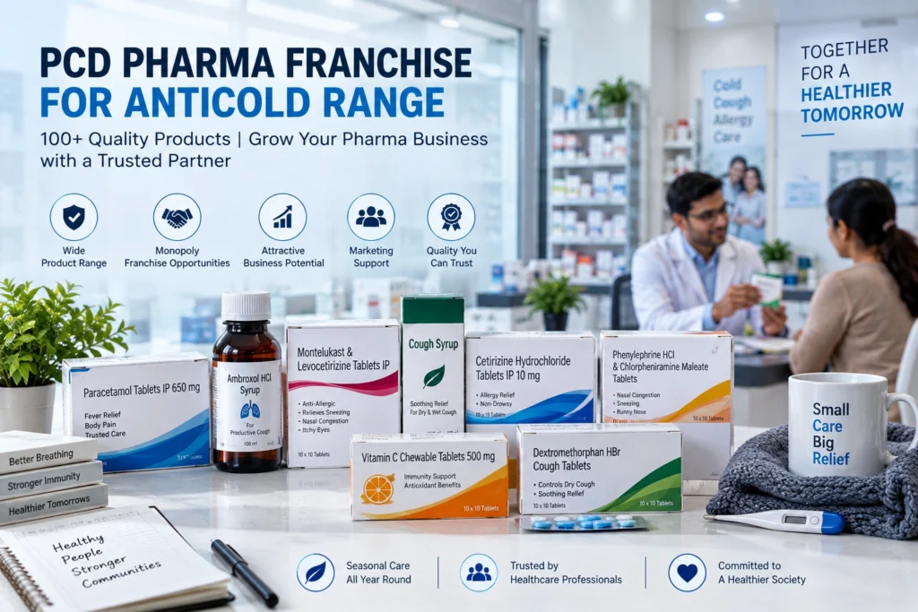 PCD Pharma Franchise for Anticold Range